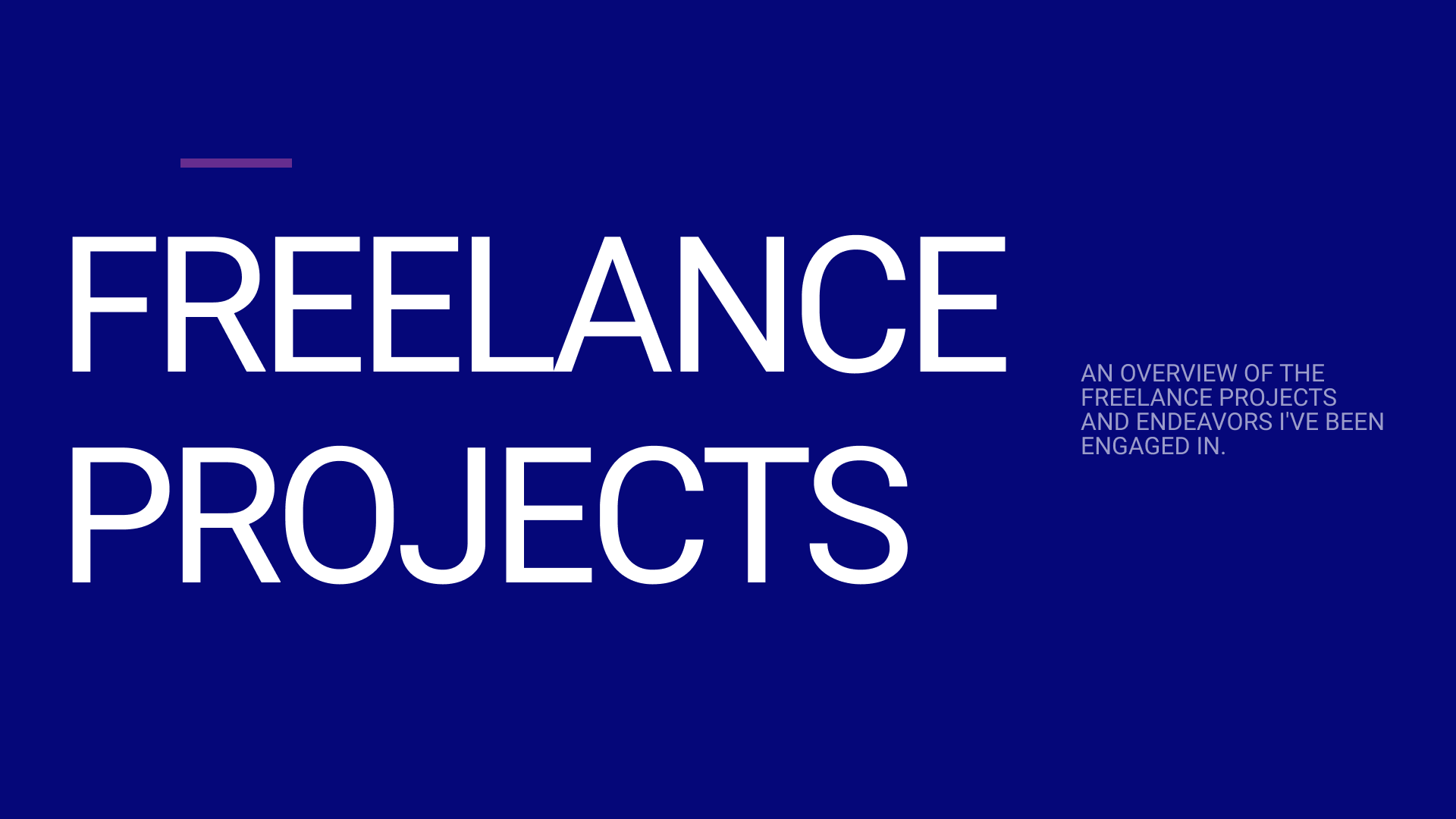 Other Projects